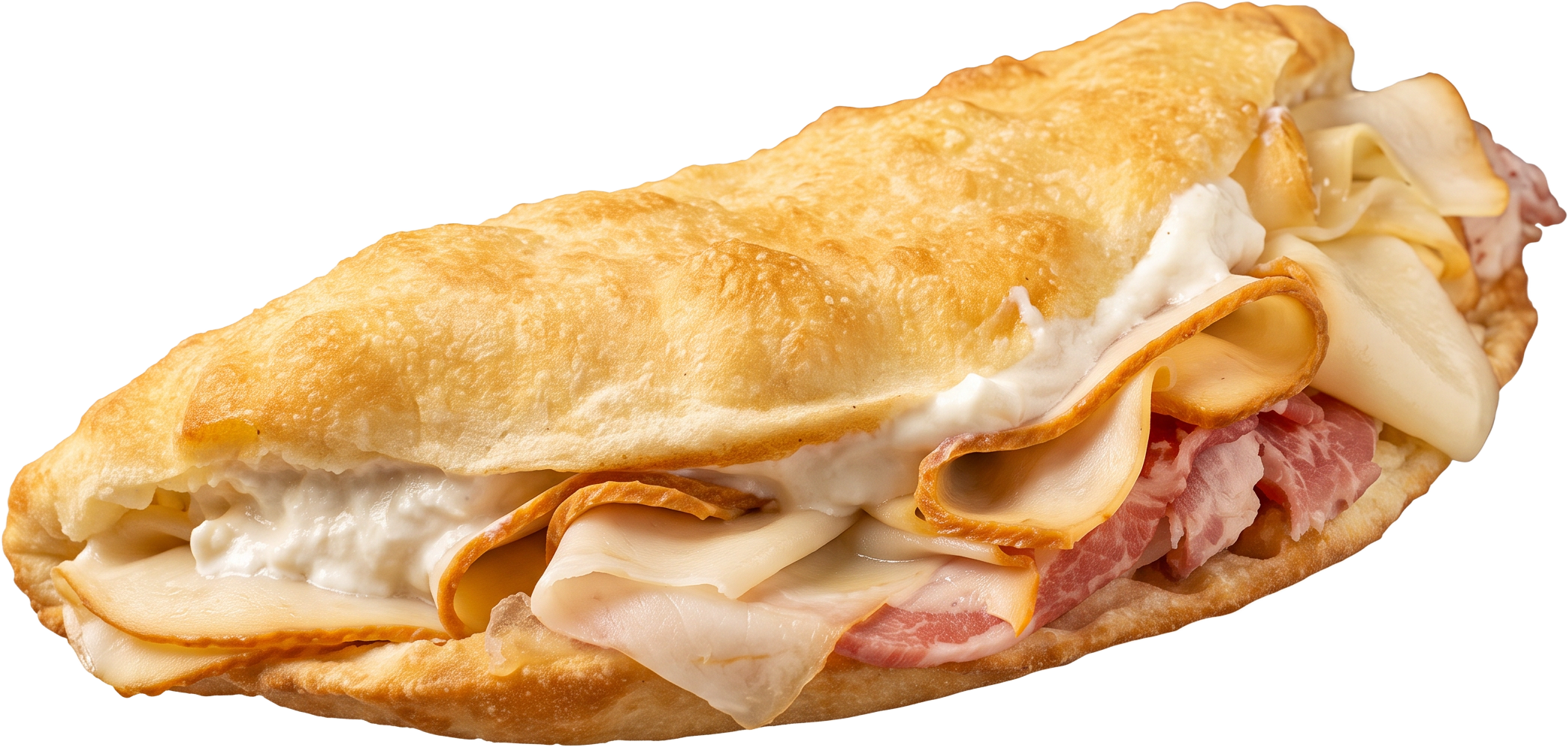 Calzone fritto MasCalzone farcito con salumi e formaggi